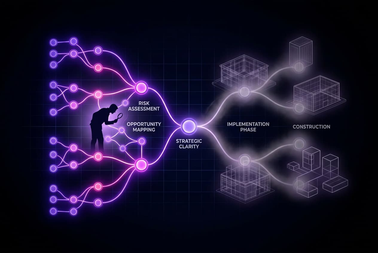 Advisory first. Implementation as a service.
